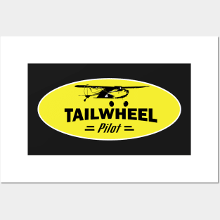 Tailwheel Piloy- Yellow Gas Station Uniform Posters and Art